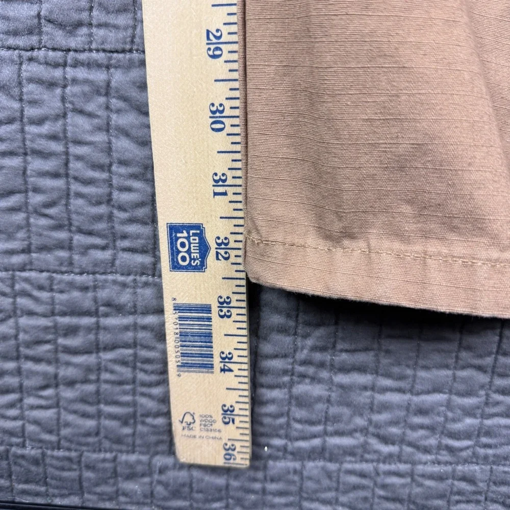 Wrangler Workwear Mens 38x32 Tan Ripstop Cargo Pants Utility Carpenter Relaxed